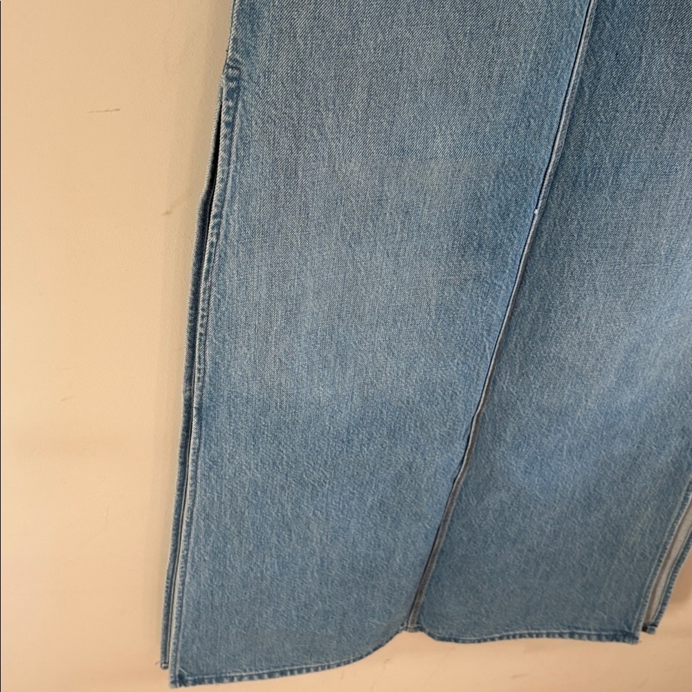 MOTHER SNACKS SLICED MAXI DENIM SKIRT- size 23 NWT - Picture 5 of 9